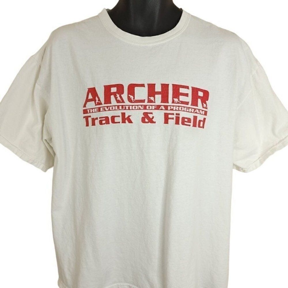 Archer Track & Field T Shirt Vintage Y2K High School Georgia Mens Size XL